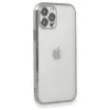 iPhone 12 Pro Max Kılıf Razer Lensli Silikon - Gümüş
