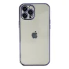 iPhone 12 Pro Max Kılıf Razer Lensli Silikon - Mor