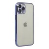 iPhone 12 Pro Max Kılıf Razer Lensli Silikon - Mor