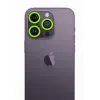 İphone 12 Pro Max Neon Fosforlu Kamera Lens - Yeşil