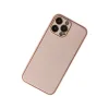 İphone 13 Pro Kılıf Coco Deri Silikon Kapak - Pudra