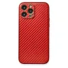 İphone 13 Pro Kılıf Coco Karbon Silikon - Kırmızı