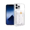 İphone 13 Pro Kılıf Kart Şeffaf Silikon - Şeffaf