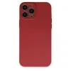 İphone 13 Pro Kılıf Nano İçi Kadife Silikon - Kiremit