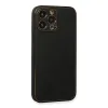 İphone 13 Pro Max Kılıf Coco Deri Silikon Kapak - Siyah