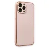 İphone 13 Pro Max Kılıf Coco Karbon Silikon - Pembe