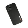 İphone 13 Pro Max Kılıf Loop Deri Silikon - Siyah