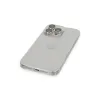 iPhone 13 Pro Max Kılıf Luko Lens Silikon - Gümüş
