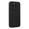 İphone 13 Pro Max Kılıf Mega Standlı Silikon - Siyah