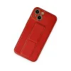 İphone 14 Kılıf Coco Deri Standlı Kapak - Kırmızı