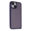 İphone 14 Kılıf Elegant Kapak - Derin Mor