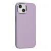 İphone 14 Plus Kılıf Asya Deri Silikon - Lila