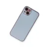 İphone 14 Plus Kılıf Coco Deri Silikon Kapak - Sky Blue