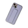 İphone 14 Plus Kılıf Coco Deri Standlı Kapak - Lila