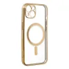 İphone 14 Plus Kılıf Magneticsafe Lazer Silikon - Gold