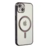 iPhone 14 Plus Kılıf Magneticsafe Lazer Silikon - Siyah