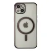 iPhone 14 Plus Kılıf Magneticsafe Lazer Silikon - Siyah