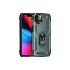İphone 14 Plus Kılıf Sofya Yüzüklü Silikon Kapak - Yeşil