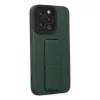 iPhone 14 Pro Kılıf Mega Standlı Silikon - Yeşil