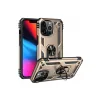 İphone 14 Pro Kılıf Sofya Yüzüklü Silikon Kapak - Gold