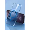 İphone 14 Pro Kılıf Tron Şeffaf Magsafe Kapak - Mavi