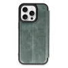 İphone 14 Pro Max Kılıf Flip Cover - Koyu Yeşil