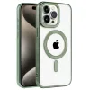 İphone 14 Pro Max Kılıf Kronos Magsafe Kapak - Koyu Yeşil