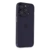 iPhone 14 Pro Max Kılıf Luko Lens Silikon - Derin Mor