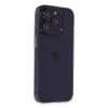 İphone 14 Pro Max Kılıf Luko Lens Silikon - Derin Mor