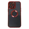 İphone 14 Pro Max Kılıf Slot Silikon - Kırmızı