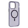 İphone 14 Pro Max Kılıf Tron Şeffaf Magsafe Kapak - Derin Mor