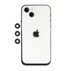 iPhone 14 Shine Kamera Lens - Gümüş