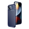 İphone 15 Kılıf Auto Focus Karbon Kapak - Lacivert