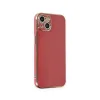 iPhone 15 Kılıf Volet Silikon - Kırmızı