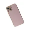 iPhone 15 Kılıf Volet Silikon - Mor