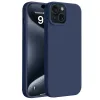 İphone 15 Plus Kılıf First Silikon - Lacivert