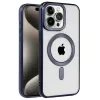 İphone 15 Pro Max Kılıf Kronos Magsafe Kapak - Lacivert