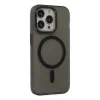 İphone 15 Pro Max Kılıf Lodos Magneticsafe Mat Kapak - Siyah