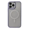 iPhone 15 Pro Max Kılıf Room Magneticsafe Silikon - Lila