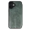 İphone 16 Kılıf Flip Cover - Koyu Yeşil