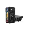 İphone 16 Kılıf Pars Lens Yüzüklü Silikon - Siyah