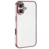 İphone 16 Kılıf Razer Lensli Silikon - Pembe