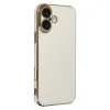 İphone 16 Kılıf Volet Silikon - Beyaz