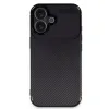 İphone 16 Plus Kılıf Auto Focus Karbon Kapak - Siyah
