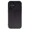 İphone 16 Plus Kılıf Auto Focus Karbon Kapak - Siyah