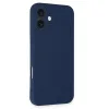 İphone 16 Plus Kılıf First Silikon - Lacivert