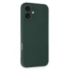 İphone 16 Plus Kılıf Nano İçi Kadife Silikon - Koyu Yeşil