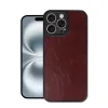 İphone 16 Pro Max Kılıf Aras Deri Kapak - Bordo