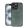 İphone 16 Pro Max Kılıf Aras Deri Kapak - Koyu Yeşil