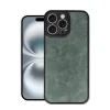 İphone 16 Pro Max Kılıf Aras Deri Kapak - Koyu Yeşil
